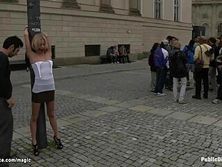 Blonde Gang Banged Public Outdoor Hardcore