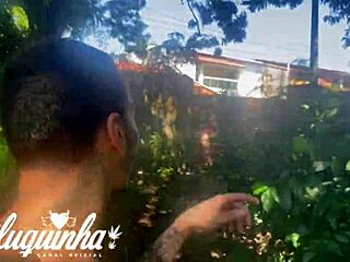 fucking the naughty woman in a risky situation in a public place we were almost caught by homeless people