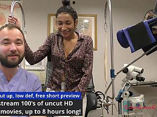 behind the scenes at tampa university entrance physical with miss mars in latex and gloves