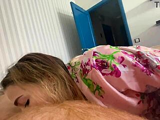 Hairy dude with big belly and teen 18+