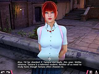 Double homework six on a date with cute johanna what an exciting roleplay game!