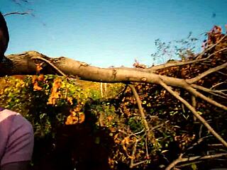 i watched her pull up panties after creampie in the park, feeling excited.