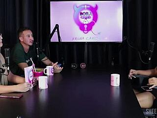 Wow! Val Mineirinha On Bora Cast With Bruna Carlos In Sheer Red!