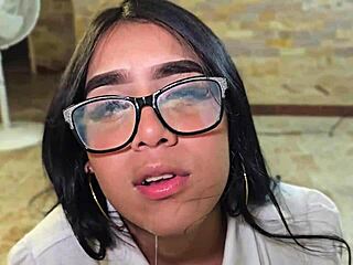 Horny Schoolgirl's Passionate Blowjobs Compilation