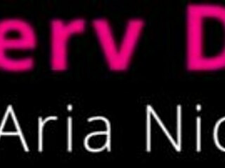 Perv Doctor Fingers Aria Nicole's Hairy Ass Backstage