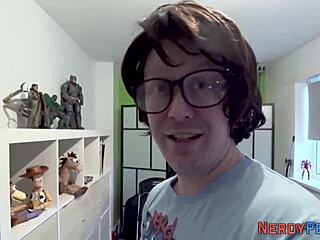 The big tit british slut swallows the nerd's cock for the first time in high definition