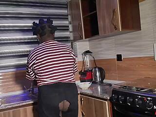 my big cock stands for this ebony madam with huge tits and ass.