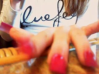 Asmr long nails sexy hands and nails video