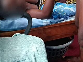 i watch this african couple's huge cumshot on sheer fabric