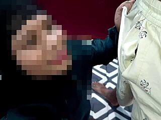 Muslim Hijab Mother-In-Law Bent Over For Son-In-Law's Big Cock Cumshot