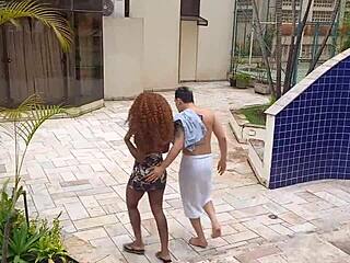 I almost drowned in the pool, and the ebony girl gave me oral and pussy