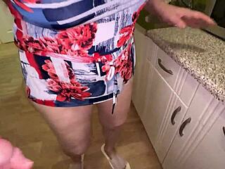 Stepmom cooks stepson blowjob and anal sex instead of lunch