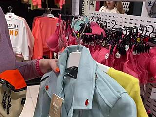 Blonde Teen Moans During Blowjob In Changing Booth