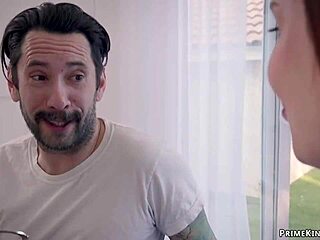 Gardener ties up and fucks stepmom and teen in garden