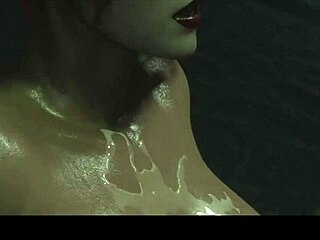 Harley is titfucking that big dick with her wet big tits, what a slut!