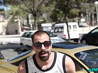 The Blonde Spanish Woman Loves Sucking Cocks and Riding Them