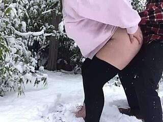 Real Couple's Intense Snowy Encounter