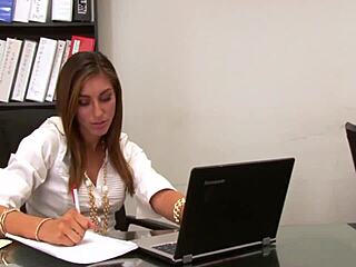 i'm so wet at work with my lesbian lover licking my pussy passionately