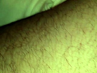 She relieves stress with solo masturbation and cum