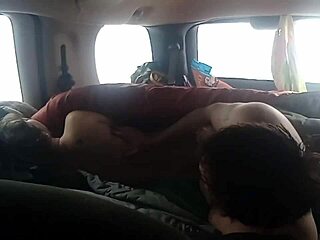 Walmart parking lot turns into a steamy car sex spot