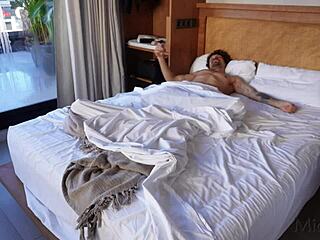 She casually woke me up by riding my cock with her big ass in cowgirl position