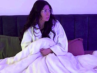 From sad to satisfied: Busty Latina Cami Strellla gives wet pussy therapy.