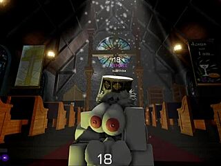 seductive nun bends over for rough anal pounding in church