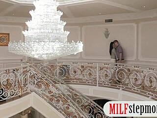 stepmom and pretty teen share the horny bf in a threesome