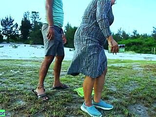 Hey, check out this Indian beautiful girl having fantasy outdoor sex in the forest!