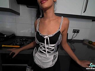 omg the hubby just had to sneak a quickie with that hot big ass cleaning lady in stockings