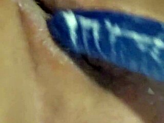 Cum explodes all over my thick dildo after intense thrusting