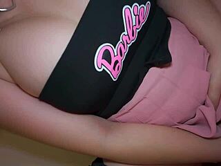 Shy horny girl with plump ass and miniskirt gets bent over for dripping creampie in homemade action.