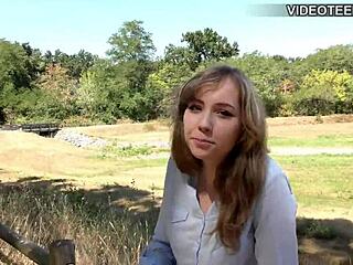 Wow, lovely 18 years old girl explores sex toy in her first porn casting!