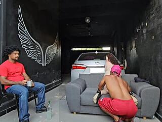 Why does my friend's girlfriend grind on my hard cock in front of him?