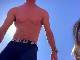 What Contrasts In Brunette With Big Tits Sucking Huge Cock Outdoors Before Doggystyle Fucking And Cumshot In Public?