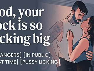 Whoa, getting fucked hard by a biker with a monster cock in public!