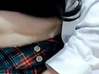 What if innocent Mexican schoolgirl in uniform masturbates to orgasm with anal creampie in public homemade video?