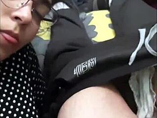 Brunette Teen Secretary Gives Handjob with Cum Finish in Homemade Latina Scene