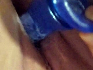 Cum explodes all over my thick dildo after intense thrusting