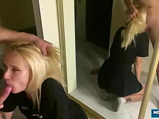 Blonde Babe Spreads Legs Wide Moaning Loudly As Tight Shaved Pussy Gets Banged Hard In POV