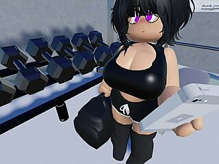 Conversational-Neutral Roblox adventure at the gym with friends