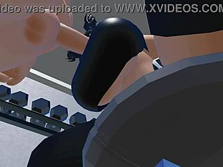 Conversational-Neutral Roblox adventure at the gym with friends