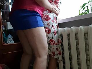 I fuck passionate miniskirt babe with strapon for orgasm when alone