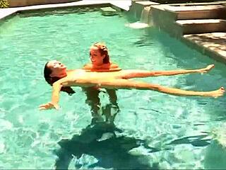 i'm so turned on watching this desirable brunette try lesbian fingering on her blonde friend outdoors