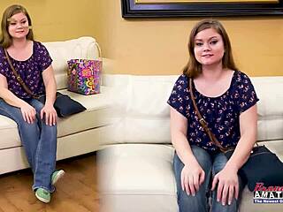 Petite busty brunette coed Lauren gives rimjob before group banging with blonde friend and swallows jizz