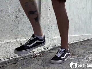 she craves total domination with big cock face fucking and bound control in homemade style