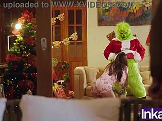 Grinch and victoria camargo get dirty for christmas with anal fun and monster action