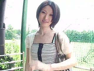 little japanese slut mizuki gets her hairy pussy creampied after intense blowjob and fucking 🍆💦