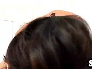 Perfect brunette teen babe Dillion Harper takes hard cock in big tits fucking session