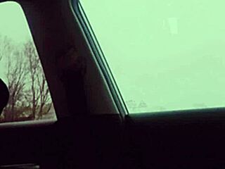 Amateur Dick Dance Outside in Vehicle